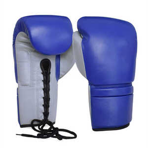 Guantes profesionales Cleto de cuero genuino Kick Boxing Logo personalizado Muay Thai Guantes de entrenamiento 6oz 8oz - Product Image 2