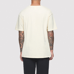 เสื้อยืดผู้ชายพิมพ์ลายซักด้วยกรด250 GSM Boxy เข้ารูปสไตล์วินเทจซักด้วยคุณสมบัติซักกรดโลโก้ตามสั่ง - Product Image 4