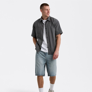 กางเกงยีนส์ขาสั้นผู้ชาย ผ้าเดนิม ระบายอากาศ แห้งเร็ว น้ำหนัก 240 GSM เหมาะสำหรับออกกำลังกาย วิ่ง ใส่สบาย สไตล์วัยรุ่น ลดราคาพิเศษ - Product Image 3