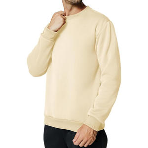 Sweat-shirt à col rond pour homme en coton brossé intérieur en polaire épais doux à manches longues pour une utilisation par temps froid - Product Image 4