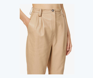 Chaqueta de Cuero para Mujer 2026, Pantalón de Cuero Genuino de Alta Calidad, Pantalón de Cuero de Color Sólido con Material de PU de Alta Calidad, Chaqueta de Cuero para Mujer - Product Image 3