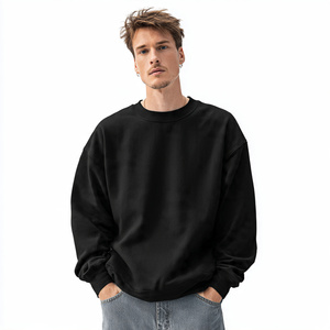 Winter Printed Sweatshirts Men Heavy Fleece Crew Neck Sweat Shirts Mens 400 GSM Printed Sweatshirt Men's - Product Image 5