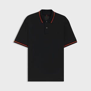 2025 nuevo estilo Street Fashion Polo Camiseta 100% algodón transpirable manga corta polos para hombres - Product Image 1