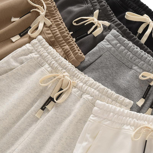 กางเกงขาสั้นผ้าคอตตอนแบบมีเชือกผูกสำหรับผู้ชายกางเกงขาสั้นซับเหงื่อออกแบบได้ตามต้องการสำหรับฤดูร้อน - Product Image 3