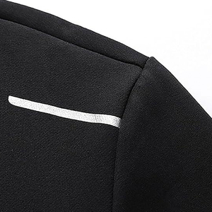 Conjunto Deportivo Informal de 2 Piezas para Hombre y Mujer, Talla Grande, para Gimnasio, Entrenamiento, Invierno, Estampado Sólido, Transpirable, Chaqueta con Cremallera y Pantalones - Product Image 4