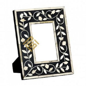 Haute qualité conception personnalisée cadre Photo indien fabriqué à la main Style moderne Top vente corne os résine bois prix de gros Logo - Product Image 1