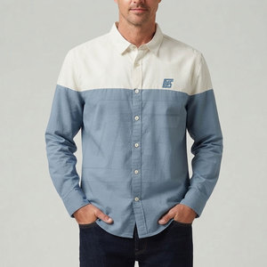 Chemise décontractée pour hommes, boutonnée, à manches longues, en coton, légère, vêtements à la mode pour l'été, à porter au quotidien et le week-end - Product Image 3