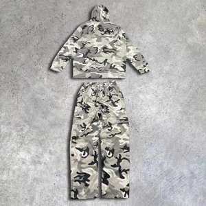 Vêtements de rue pour hommes de grande taille, camouflage, extérieur, survêtement cargo camouflage de haute qualité pour hommes - Product Image 2