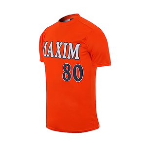 Venta al por mayor uniforme de béisbol de poliéster personalizado para hombres transpirable diseño impreso con cuello alto logotipo frontal características transpirables - Product Image 2