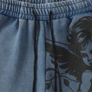 Shorts de jogging pour hommes en coton 100% respirant à séchage rapide, impression numérique personnalisée, streetwear, shorts de basket-ball - Product Image 3