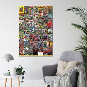 Póster Retro de Marvel Comics, Portadas de Cómics, Estilo de Diseño Moderno, Marco Negro para Pared - Product Image 4