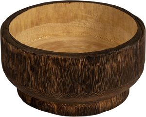 Paulownia ชามไม้สองโทนสีน้ำตาลธรรมชาติสำหรับตกแต่งบ้าน - Product Image 2