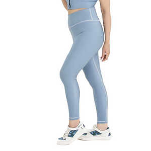 Women's High Waist Slim Fit Yoga Tights Comfortable Activewear Workout <b>Leggings</b> <b>Pockets</b> Solid Wholesale Customizable Low MOQ - Product Image 1