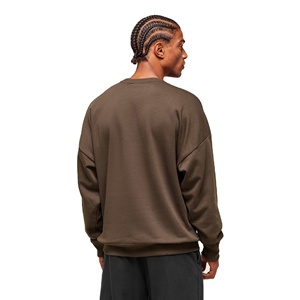 Sudadera de lana de algodón 100% de alta calidad a la moda, sudadera de gran tamaño de algodón pesado con cuello alto de tortuga para hombres - Product Image 4