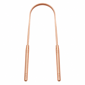 ที่ขูดลิ้นรูปตัวยูสองด้าน Divris Copper ใช้ซ้ำได้ เป็นมิตรกับสิ่งแวดล้อม พกพาสะดวก ออกแบบตามหลักสรีรศาสตร์ สำหรับทำความสะอาดช่องปาก รุ่นใช้ในบ้าน - Product Image 1