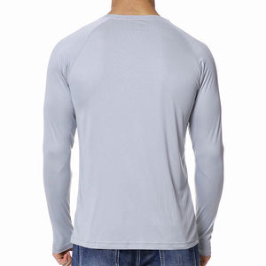 เสื้อรัดรูป,ชุดป้องกันผื่นคันโพลีเอสเตอร์สแปนเด็กซ์สีเทา - Product Image 2