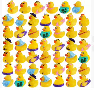 कस्टम रचनात्मक उपहार, बच्चे के स्नान के समय मज़ा और पानी के खेल के लिए रबर बतख खिलौना - Product Image 1