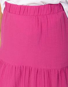 กระโปรงแม็กซี่ทรงเอไลน์สีสันตามสั่งสำหรับฤดูร้อน เอวธรรมชาติ ไซส์พลัสสำหรับผู้หญิง ผ้าฝ้าย 100% ระบายอากาศได้ดี เป็นมิตรกับสิ่งแวดล้อม ทันสมัย - Product Image 3