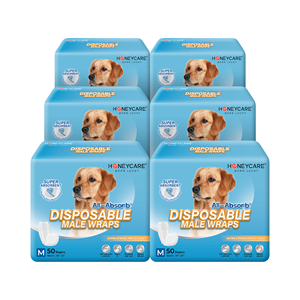 Enveloppe super absorbante imprimée personnalisée pour chien mâle Couches imperméables pour animaux de compagnie - Product Image 4