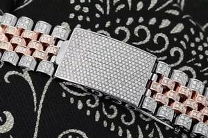 <b>Top</b> Quality <b>Rose</b> <b>Gold</b> Automatic VVS Moissanite Diamond Watch for Men or Luxury Bling Wristwatch Available at Good Price - Product Image 3