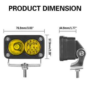 ไฟหน้ารถสปอร์ต3นิ้ว20W LED POD สำหรับขับขี่รถจักรยานยนต์รถกระบะออฟโรด4x4โคมไฟหลังคา - Product Image 2