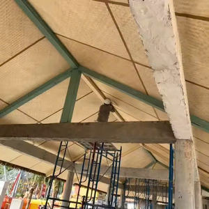 High Quality Eco-Friendly Handwoven <b>Bamboo</b> Webbing <b>Sheet</b> Flexible Durable Furniture Wall Decor Painted Technique - Product Image 5