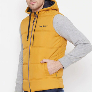 เสื้อกั๊กกันหนาวสำหรับผู้ชาย, เสื้อกั๊กกันหนาวมีปกเสื้อแจ็กเก็ตสำหรับผู้ใหญ่น้ำหนักเบาดีไซน์ใหม่ - Product Image 3