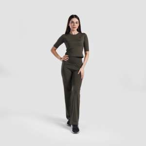 เสื้อโยคะรัดรูป Olive Sculpt สำหรับออกกำลังกาย - Product Image 4