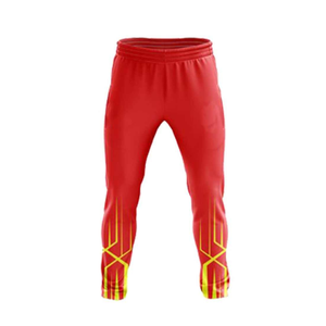 Uniforme de cricket en polyester 100% léger jaune rouge - Product Image 3