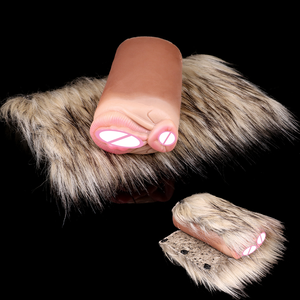 GEEBA 2 en 1 masturbador masculino realista Vagina copa de masturbación Anal con piel de Animal hombre pene Stroker para hombre <span class=keywords><strong>Gay</strong></span> adulto <span class=keywords><strong>18</strong></span> + - Product Image 3