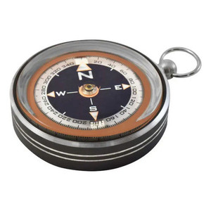 Bussola Tascabile Professionale Wallis con Indicatori per Visione Notturna, Nero e Argento - Product Image 2