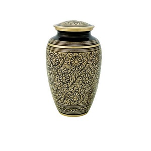 Hand Curved Decorative Adult Ashes Funeral Service Equipment Ashes Adult Cremation Urns Brass Metal <b>Memorial</b> <b>Keepsake</b> Urns - Product Image 1