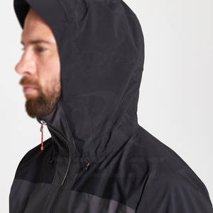 Chaqueta de lluvia cortavientos con cuello levantado impermeable de calle alta de invierno para hombre, de secado rápido y transpirable, a la moda para exteriores - Product Image 4
