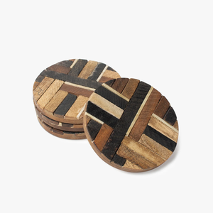 Posavasos de madera con incrustaciones de resina hechos a mano de diseño antiguo, el mejor proveedor de artesanías de resina, Fabricante Mayorista hecho en casa - Product Image 3