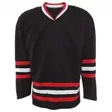 Maillot de hockey sur glace de haute qualité personnalisable coupe ajustée avec sublimation logo personnalisé nouveau design maillot de sport technique OEM - Product Image 3