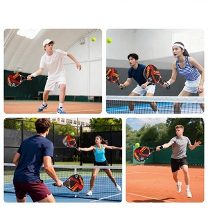 Nouvel ensemble de raquettes de padel en ABS, poignée G2, dureté modérée, sports de plein air, éducation <span class=keywords><strong>physique</strong></span> pour les jeunes, entraînement, vente en gros - Product Image 4