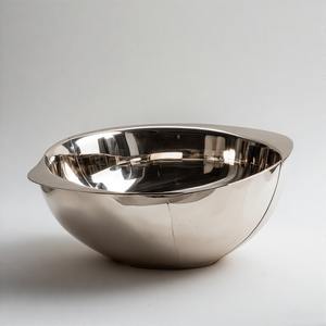 Bol à fruits rond avec revêtement en nickel brillant, tissage de fil artistique et base plate pour un affichage sécurisé et décoratif - Product Image 1