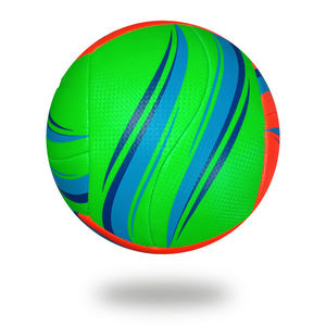 ลูกวอลเล่ย์บอลหนังไมโครไฟเบอร์สำหรับทุกเพศวัสดุ PVC สำหรับฝึกเล่นกีฬาดีไซน์ตามสั่ง - Product Image 1