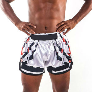 Shorts de boxe pour hommes sur mesure en gros - Taille élastique, motif uni, 100% coton, imperméable et respirant, haute qualité - Product Image 1