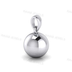 Customizable 925 Sterling Silver Pendant High Quality Simple Pretty Ball Design Christmas Special Pearl <b>Necklaces</b> <b>for</b> Women - Product Image 6
