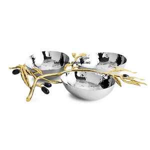 Cuenco de chocolate de lujo de metal Cuenco dulce hecho a mano con acabado plateado Cuenco de chocolate elegante clásico con estilo - Product Image 5