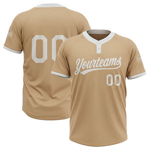Camisetas de Béisbol y Sóftbol Personalizables, Camisetas Deportivas Transpirables de Sublimación con Dos Botones, con Nombre y Número de Equipo Personalizados - Product Image 3