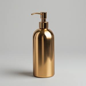 Distributeur de savon en métal robuste, conçu pour résister à un usage quotidien, design moderne et luxueux, écologique, offrant un design propre et une solidité accrue - Product Image 1