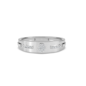 Anillo de Diamante Cultivado en Laboratorio de Primera Calidad para Hombre, Engaste de Racimo, Joyería Ética, Regalo de Lujo para Él, Compromiso, Aniversario - Product Image 1