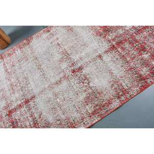 พรมขนสัตว์ตุรกีสีเบจสีแดงขนาด4.5x7.4ฟุตแนววินเทจคลาสสิกสี่เหลี่ยมผืนใหญ่งานเย็บปะติดพื้นผิวแบบแอบสแตรกต์ขนาด10มม. สำหรับโถงทางเดินห้อง - Product Image 5