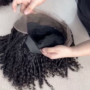 Peluca rizada Pixie china de alta calidad 100% con cabello Remy de encaje transparente, cabello brasileño virgen de VietnamFactory, el mejor proveedor - Product Image 4