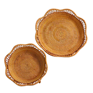 Elegant High-Quality Rattan Water Hyacinth BAMBOO <b>TRAY</b> Fruit Serving <b>Tray</b> Durable, Sustainable, and Versatile - Product Image 5