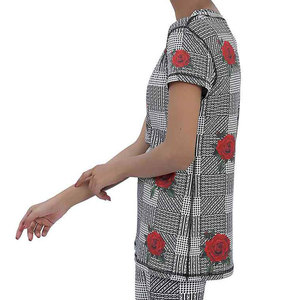 Top Design à la mode femmes Sublimation t-shirt en bas quantité minimale de commande en gros partout impression sublimation t-shirts pour les femmes - Product Image 3