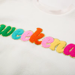 Custom <b>Women's</b> Winter Autumn Casual <b>Long</b> Sleeve Fleece Pullover <b>Sweatshirt</b> with Front Logo - Product Image 4