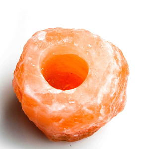 Lámpara de luz de cristal hecha a mano Diseño personalizado Forma de corazón Decorativo Natural Sal del Himalaya Candelabros Artesanías naturales - Product Image 3